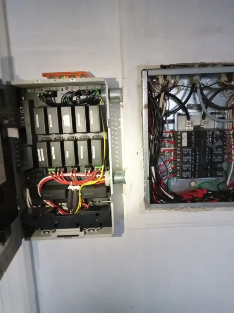 Electrical panel upgrade completed for Security Camera Wiring in Redwood City